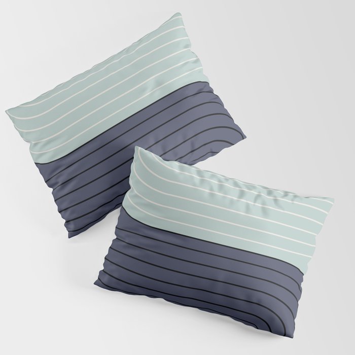 Two Tone Line Curvature XXII  Pillow Sham Gallery Image 1