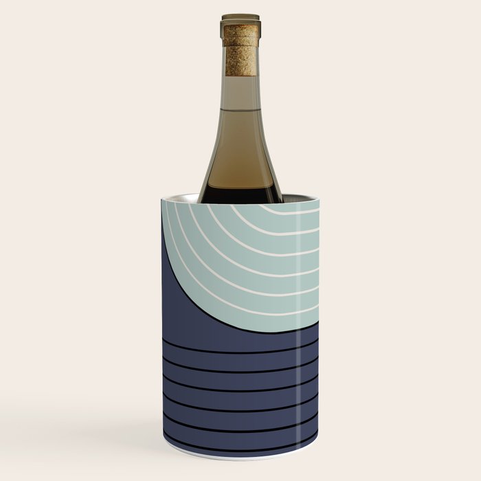 Two Tone Line Curvature XXII  Wine Chiller Gallery Image 2