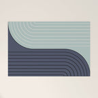 Two Tone Line Curvature XXII  Welcome Mat Gallery Image 1
