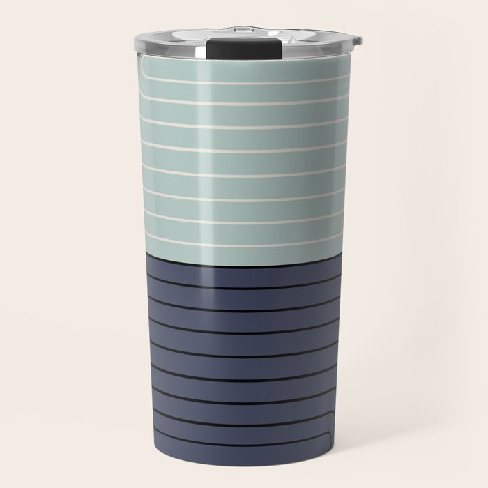 Two Tone Line Curvature XXII  Travel Mug Gallery Image 1