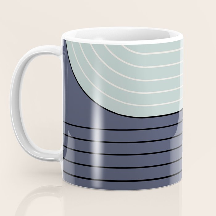 Two Tone Line Curvature XXII  Coffee Mug Gallery Image 3