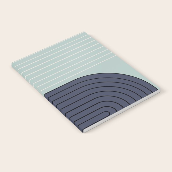 Two Tone Line Curvature XXII  Notebook Gallery Image 1