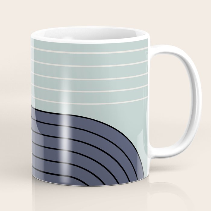 Two Tone Line Curvature XXII  Coffee Mug Gallery Image 1