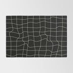 Warp Grid: Midnight Black Edition Rug Gallery Image 2