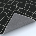 Warp Grid: Midnight Black Edition Rug Gallery Image 4