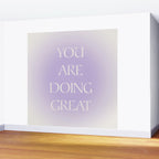 You Are Doing Great Lavender Gradient Wall Mural Gallery Image 2
