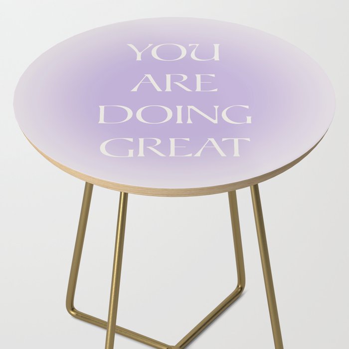 You Are Doing Great Lavender Gradient Side Table Gallery Image 2