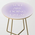 You Are Doing Great Lavender Gradient Side Table Gallery Image 2