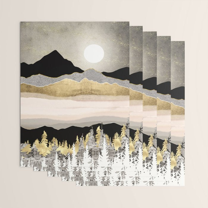 Winter Moon Wrapping Paper Gallery Image 3