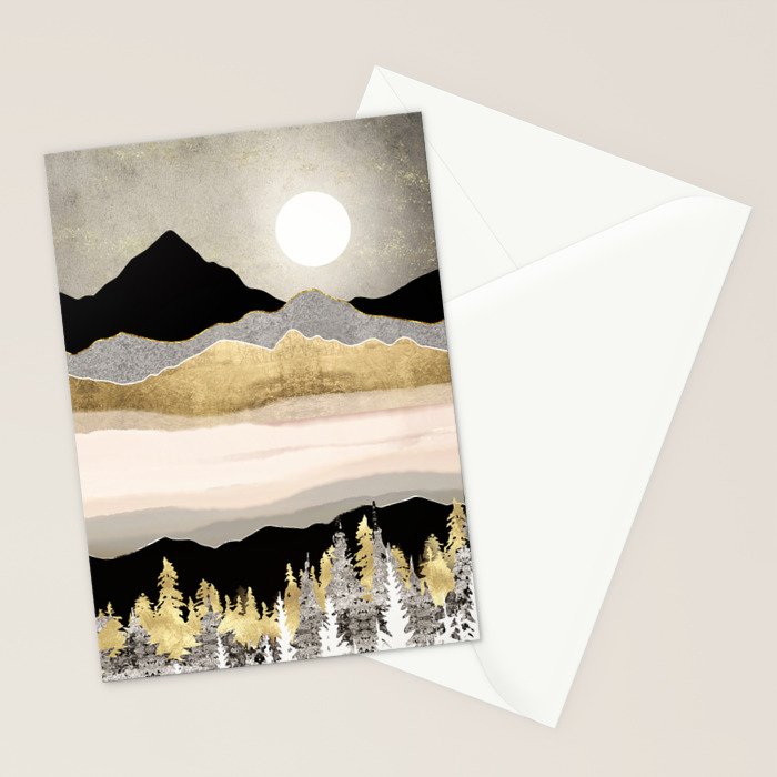 Winter Moon Stationery Card Gallery Image 2