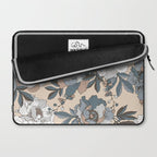 pattern lush blue, beige and white peonies Laptop Sleeve Gallery Image 2