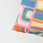 Street Art Colorful Retro Contemporary Abstract Pattern Pillow Sham Gallery Image 4
