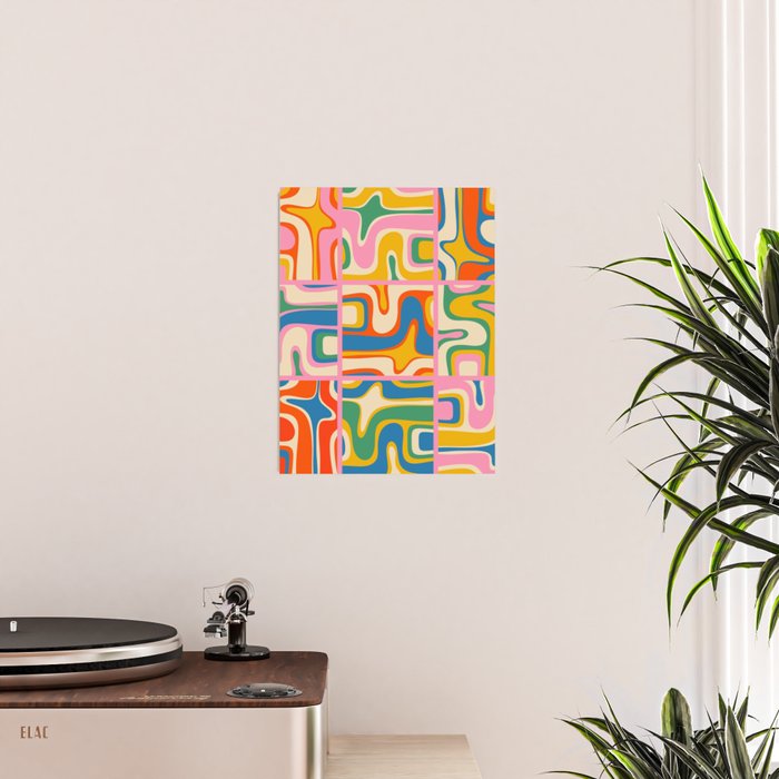 Street Art Colorful Retro Contemporary Abstract Pattern Poster Gallery Image 2