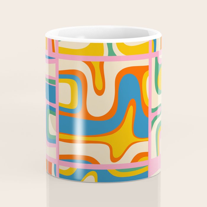 Street Art Colorful Retro Contemporary Abstract Pattern Coffee Mug Gallery Image 4
