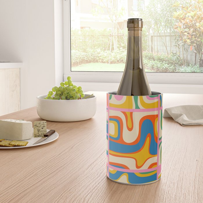 Street Art Colorful Retro Contemporary Abstract Pattern Wine Chiller Gallery Image 4