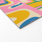 Street Art Colorful Retro Contemporary Abstract Pattern Welcome Mat Gallery Image 2