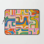 Street Art Colorful Retro Contemporary Abstract Pattern Laptop Sleeve Gallery Image 1