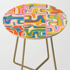 Street Art Colorful Retro Contemporary Abstract Pattern Side Table Gallery Image 2
