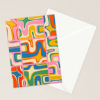 Street Art Colorful Retro Contemporary Abstract Pattern Stationery Card Gallery Image 2