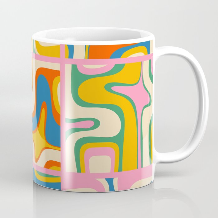Street Art Colorful Retro Contemporary Abstract Pattern Coffee Mug Gallery Image 1