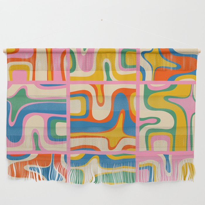 Street Art Colorful Retro Contemporary Abstract Pattern Wall Hanging Gallery Image 1