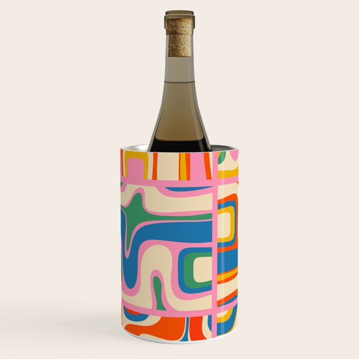 Street Art Colorful Retro Contemporary Abstract Pattern Wine Chiller Gallery Image 2