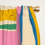Street Art Colorful Retro Contemporary Abstract Pattern Window Curtain Gallery Image 2