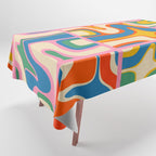 Street Art Colorful Retro Contemporary Abstract Pattern Tablecloth Gallery Image 1