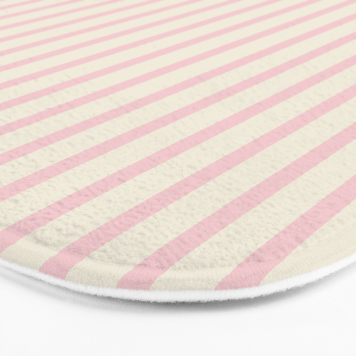 Pink Striped Bath Mat Gallery Image 3