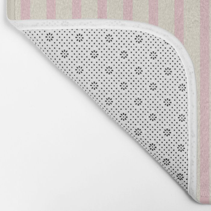 Pink Striped Bath Mat Gallery Image 2