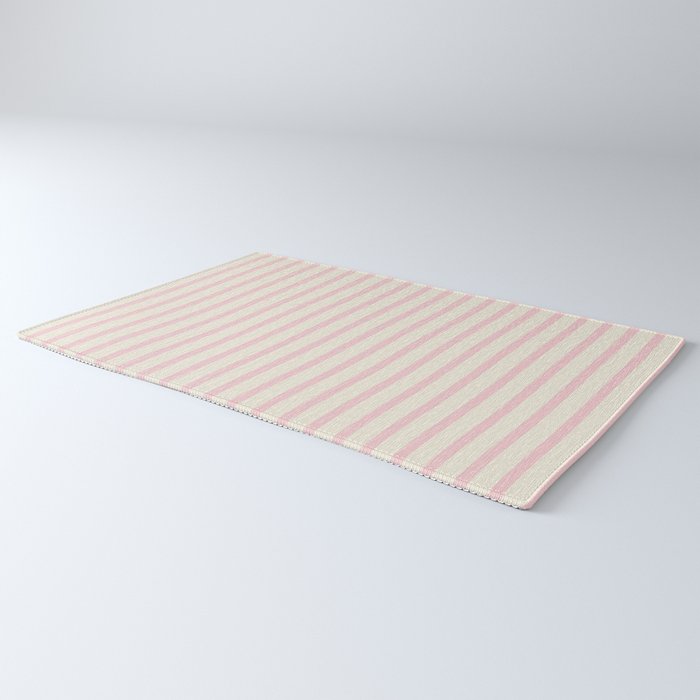 Pink Striped Rug Gallery Image 3