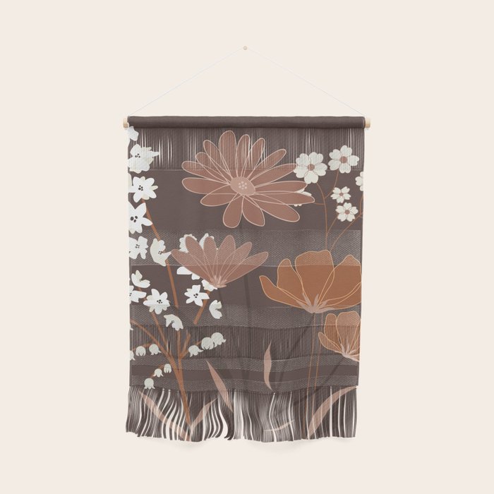 Floral Mocha 1 Wall Hanging Gallery Image 1