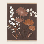 Floral Mocha 1 Poster Gallery Image 4
