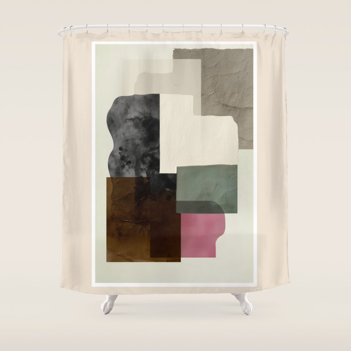 Soft Geometry I Shower Curtain Gallery Image 1