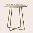 Mid-Century Green Leaves Side Table Gallery Image 1