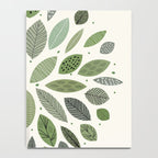 Mid-Century Green Leaves Notebook Gallery Image 4