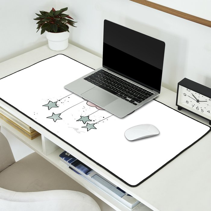 Cloud_Nursery Art_01 Desk Mat Gallery Image 2