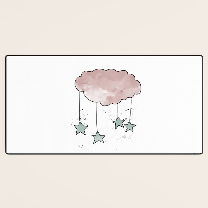 Cloud_Nursery Art_01 Desk Mat Gallery Image 3