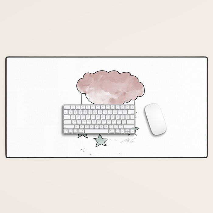 Cloud_Nursery Art_01 Desk Mat Gallery Image 1