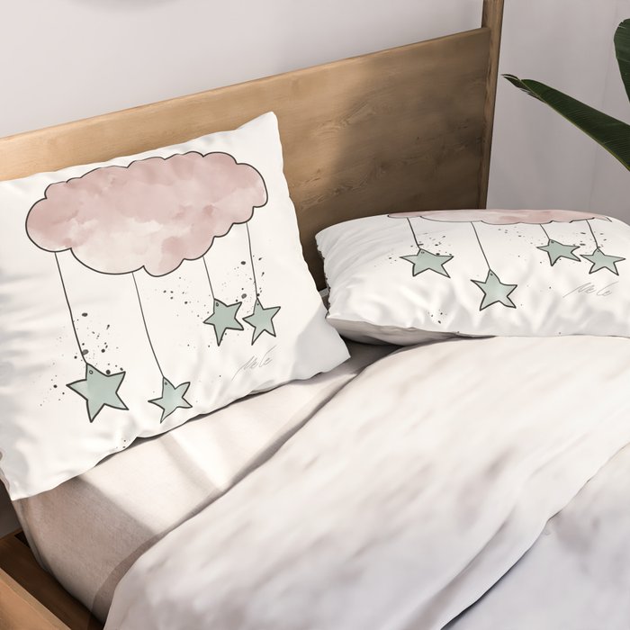 Cloud_Nursery Art_01 Pillow Sham Gallery Image 2