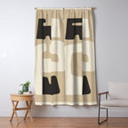 Modern Abstract Minimal Shapes 15 Window Curtain Gallery Image 5