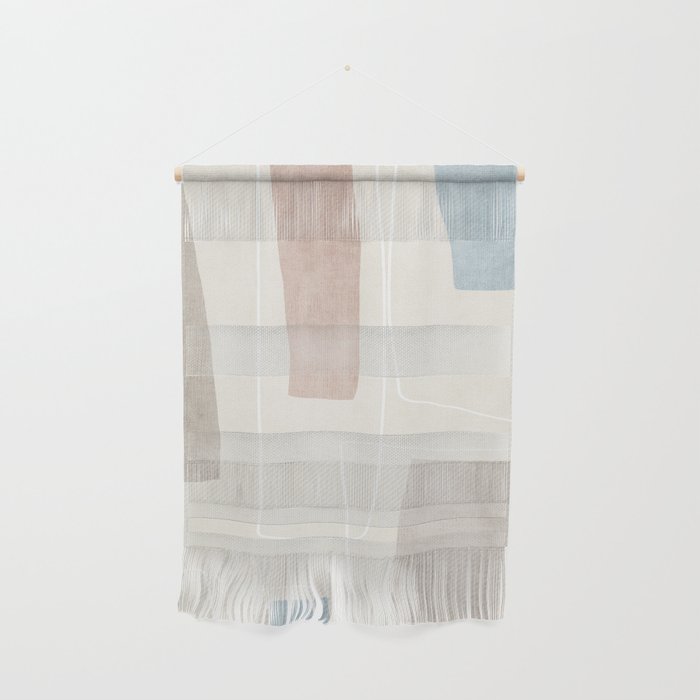 Minimalist Neutral Abstract Artwork Wall Hanging Gallery Image 1