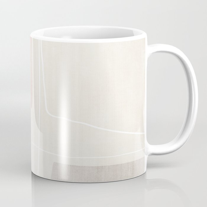 Minimalist Neutral Abstract Artwork Coffee Mug Gallery Image 1