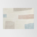 Minimalist Neutral Abstract Artwork Rug Gallery Image 2