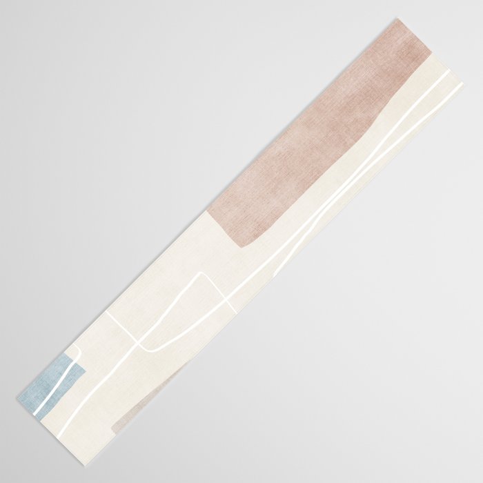 Minimalist Neutral Abstract Artwork Table Runner Gallery Image 3