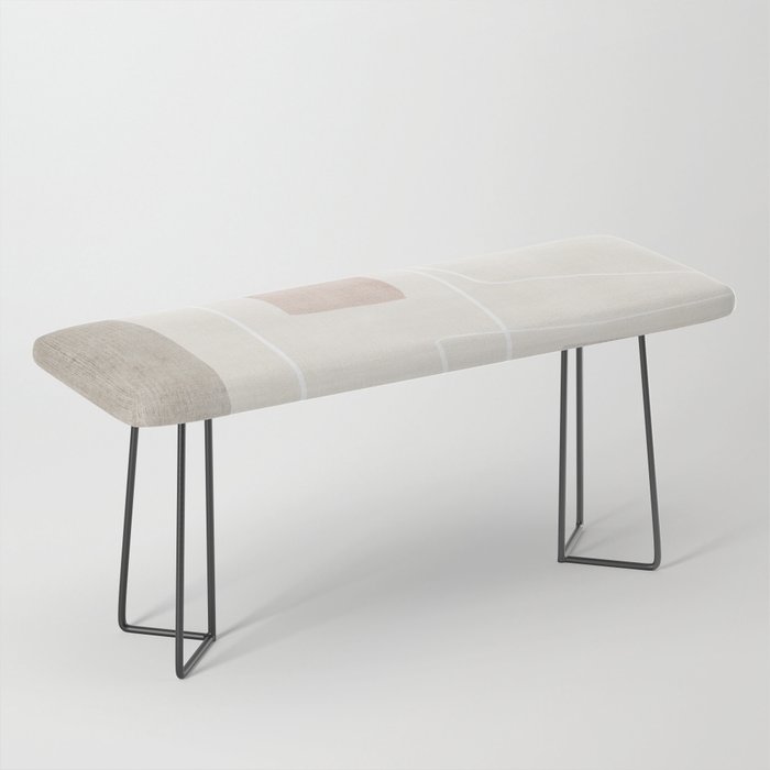 Minimalist Neutral Abstract Artwork Bench Gallery Image 1