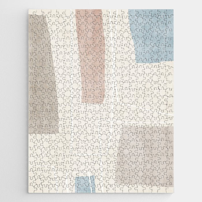 Minimalist Neutral Abstract Artwork Jigsaw Puzzle Gallery Image 1
