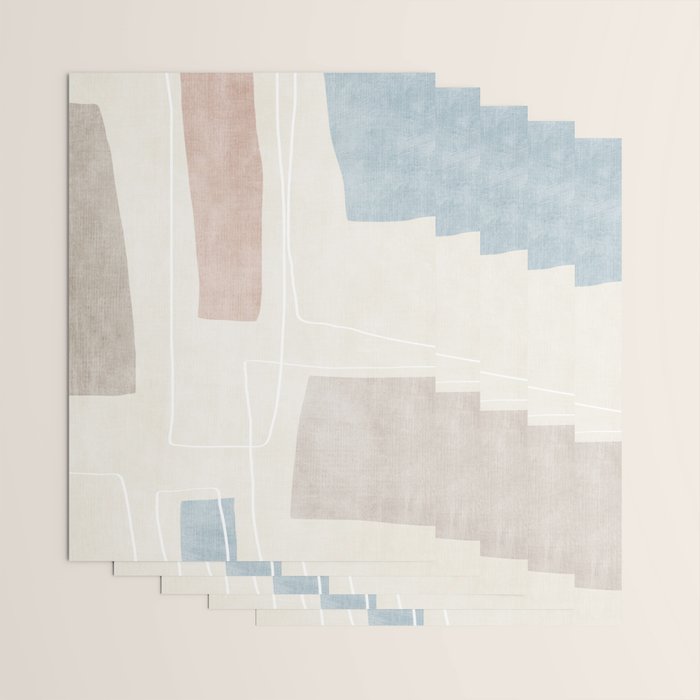 Minimalist Neutral Abstract Artwork Wrapping Paper Gallery Image 3