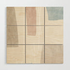 Minimalist Neutral Abstract Artwork Wood Wall Art Gallery Image 1