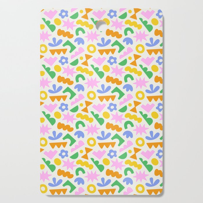 Colorful abstract organic shape patern Cutting Board Gallery Image 1
